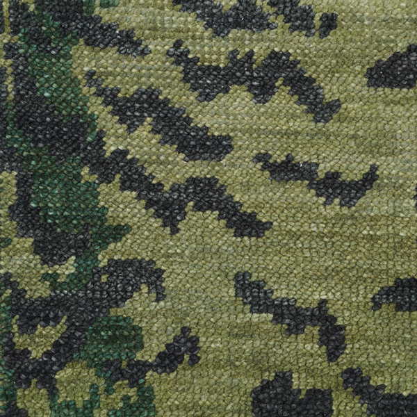 Bengal Rug in Forest Green Closeup