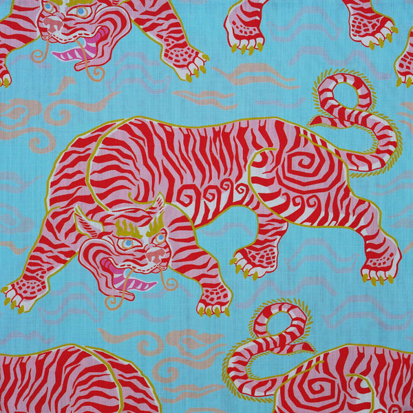 Tigers of Tibet Fabric