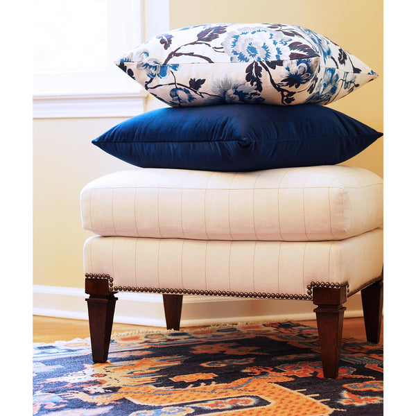 Blue and White Floral Pillows