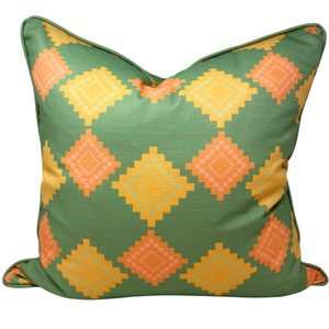 22" Block Prince Pillow Cover in Green