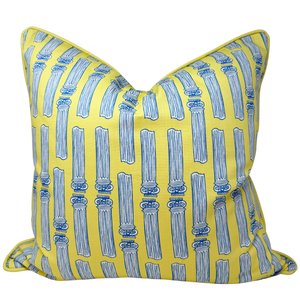 22" Ionic Pillow Cover in Sun Kissed Yellow