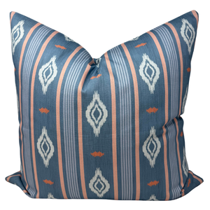 22" Samara Pillow Cover in Stonewashed Blue