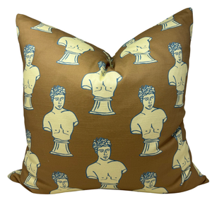 22" Adonis Pillow Cover in Sepia (#1)