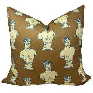22" Adonis Pillow Cover in Sepia (#2)