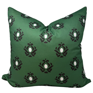22" Harper Pillow Cover in Forest Green