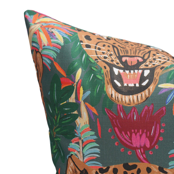 Fierce Leopard Pillow