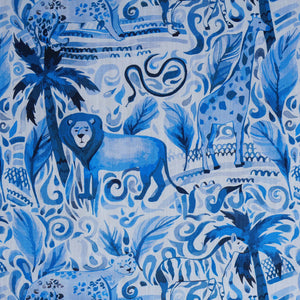 Journey in the Jungle Mono Blue