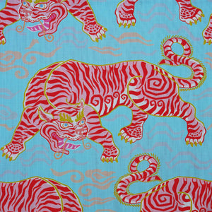 Tigers of Tibet Fabric