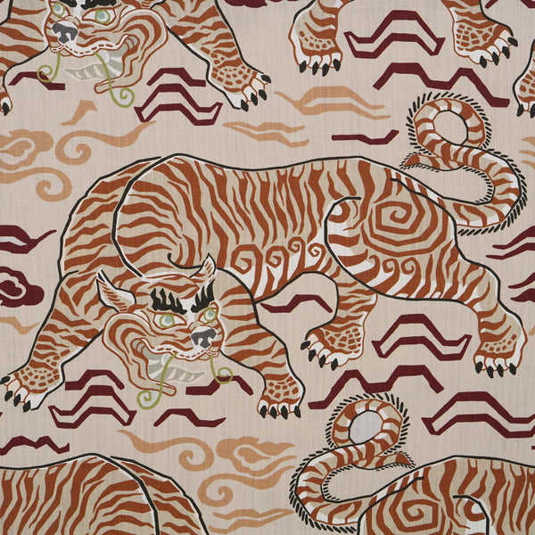 Tigers of Tibet Fabric