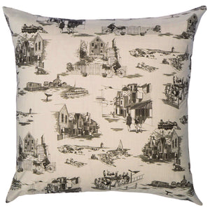 Toile de Provincetown Pillow