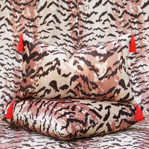 Bengal Velvet Tiger Stripe Pillows