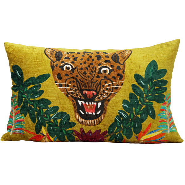 Fierce Leopard Lumbar Pillow