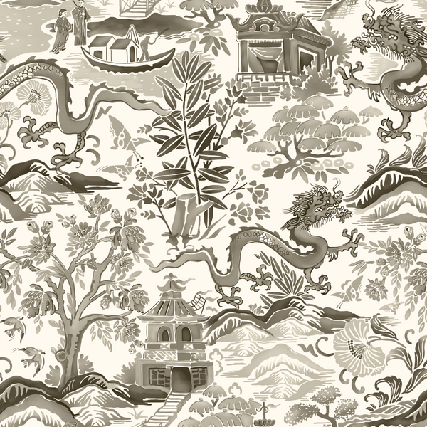 Gardens of Chinoise Stoneware Fabric