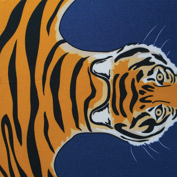 Tigris Pillow in Royal Blue Closeup